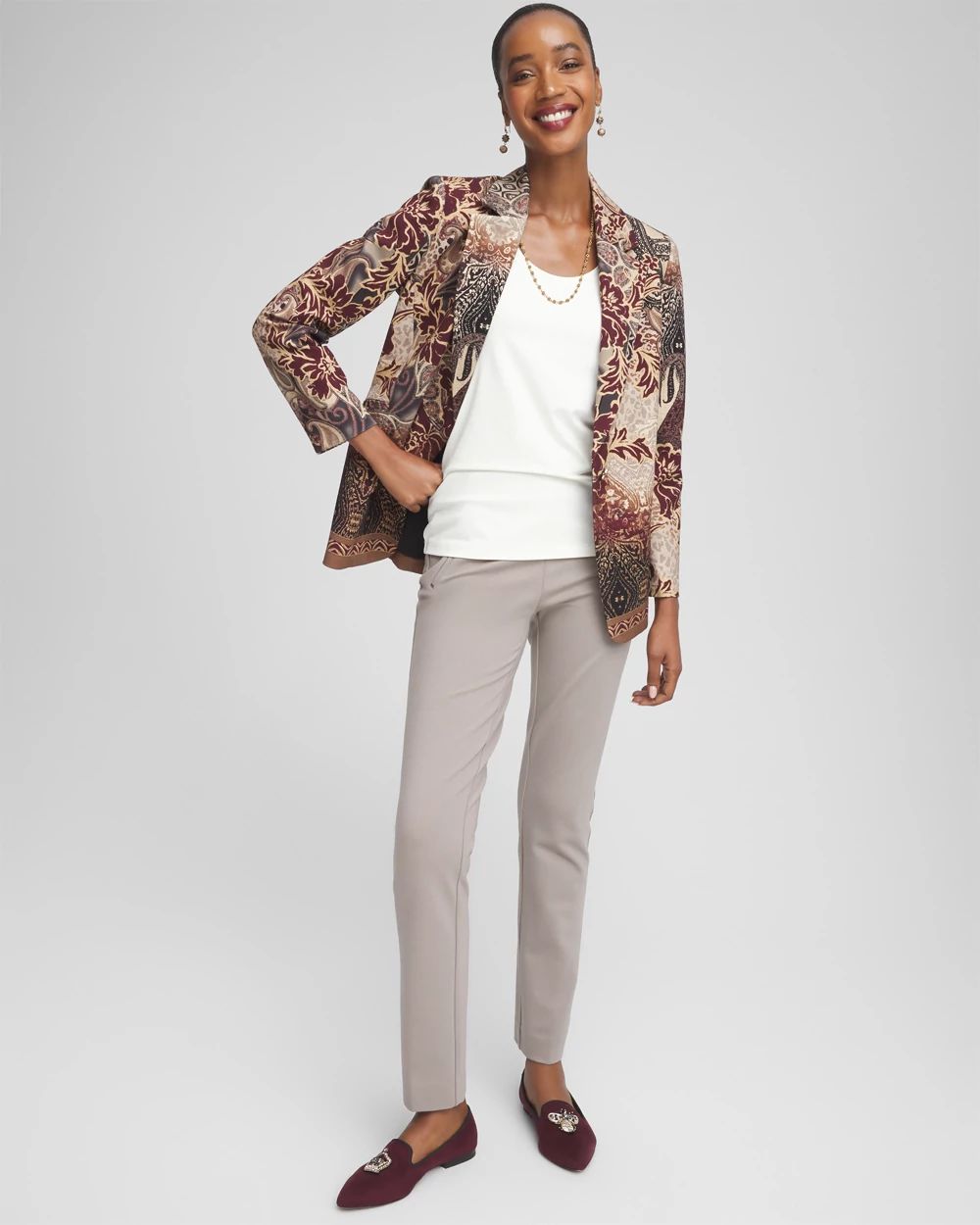 Juliet Slim Trim Detail Ankle Pants | Chico's